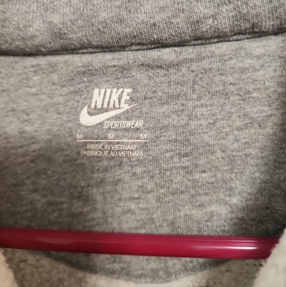 Nike fleece full zip jacket Grey Medium - Picture 5 of 7